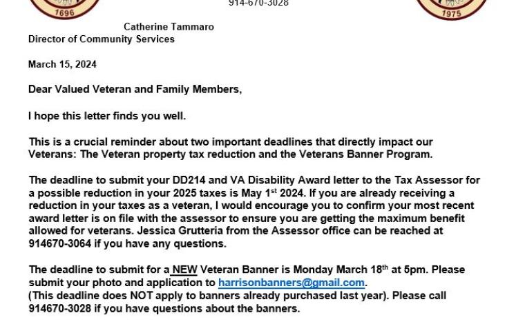 Veteran Banner Program and Veteran Property Tax Reduction